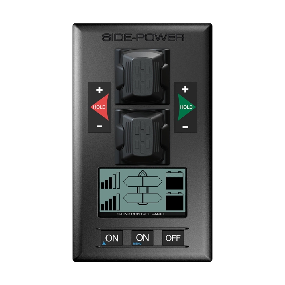 Side-Power Dual Joystick S-Link Control Panel With Hold-Function & LCD Display 12/24V