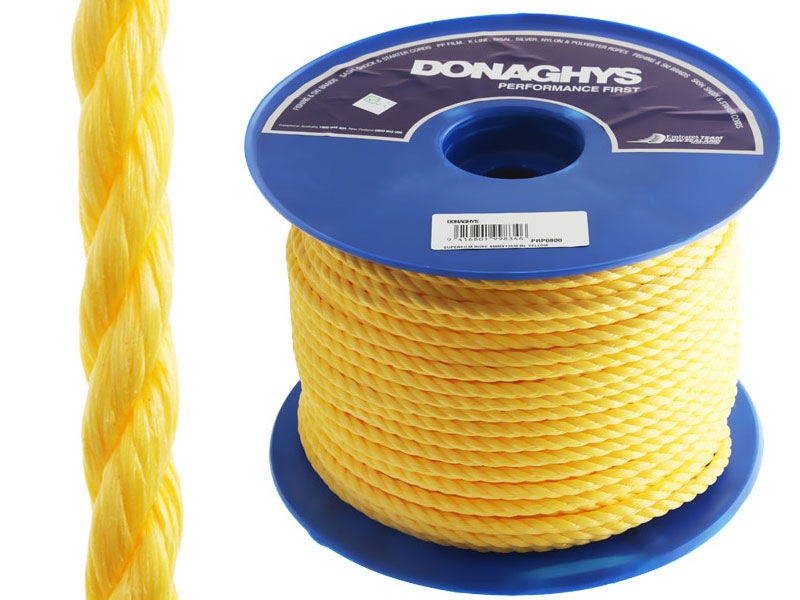 Donaghys 3-Strand Floating Polypropylene Rope Pack 125m 8mm