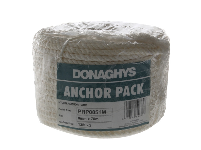 Donaghys Nylon Anchor Pack 8mm x 70m