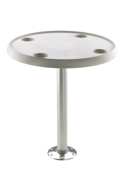 V-Quipment Fixed Height Round Table with Removable Pedestal and Base Plate 68cm