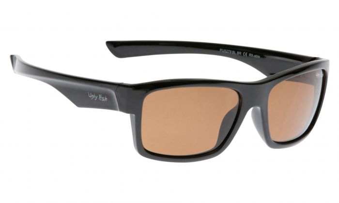 Ugly Fish PU5279 Polarised Sunglasses Shiny Black/Brown