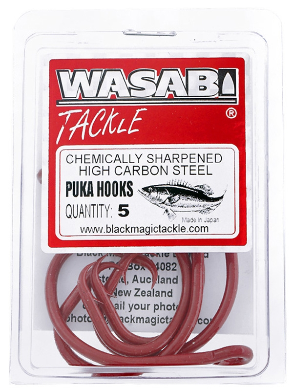 Wasabi Tackle Puka Hooks 13/0 Qty 5