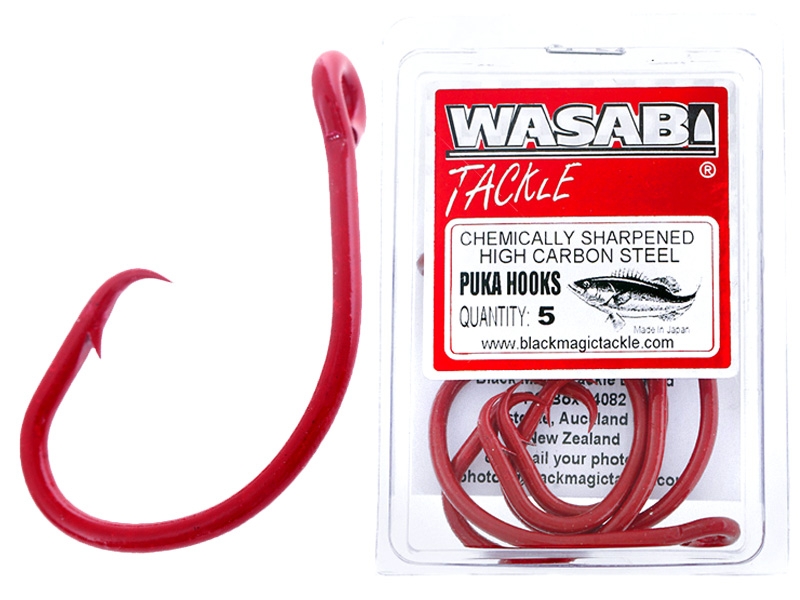 Wasabi Tackle Puka Hooks 13/0 Qty 5