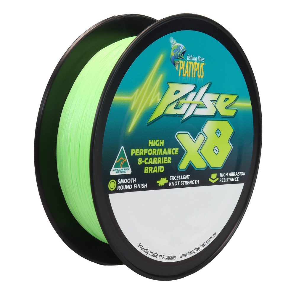 Platypus Pulse X8 Braid Aussie Green 300m 80lb