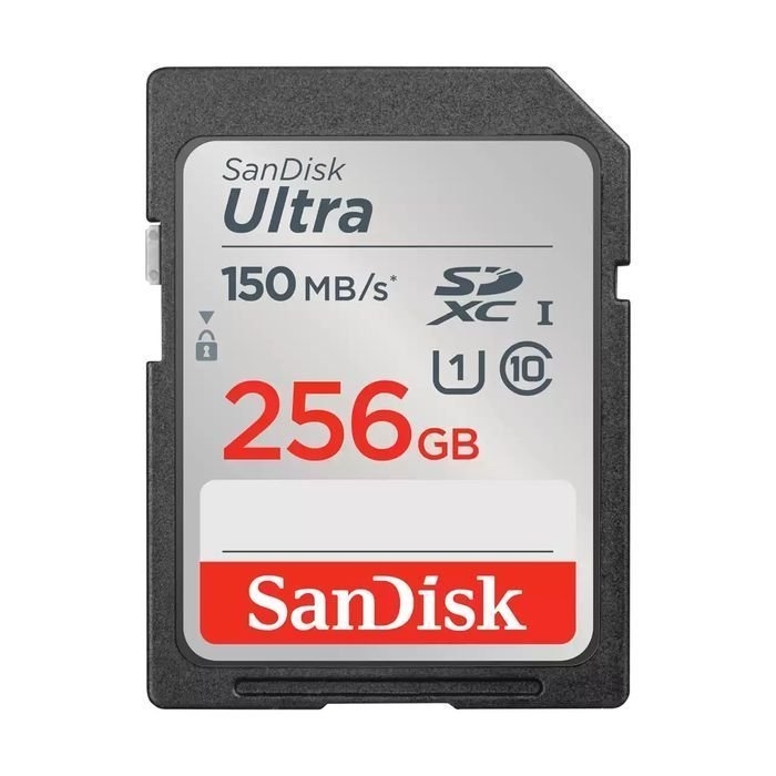 SanDisk Ultra SDXC 150MB/S UHS-I C10 Memory Card 256GB