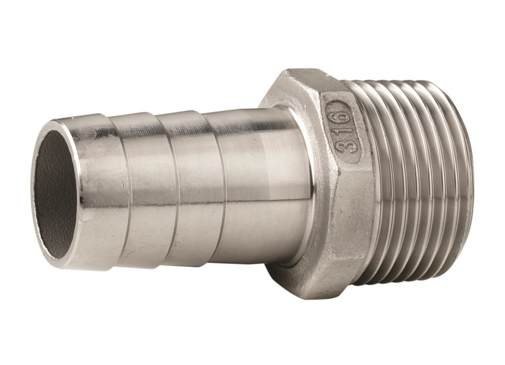 VETUS Hose Connector S/S Male Thread G3/4inch Hose Dia. 25 mm