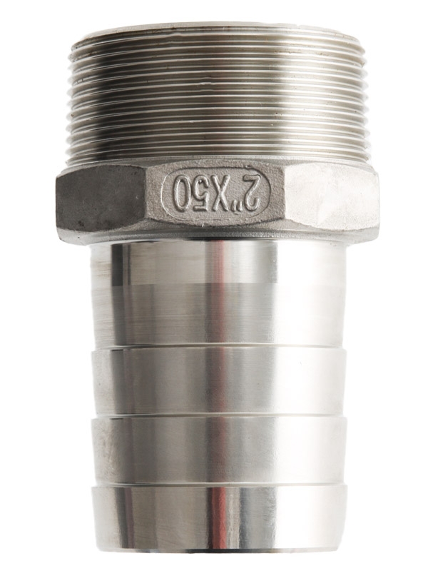 V-Quipment Male Stainless Steel Hose Connector 50mm