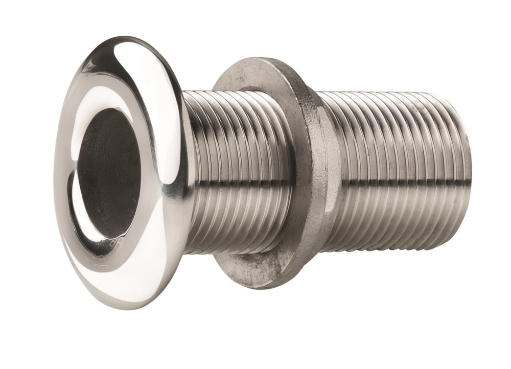 VETUS Thru Hull S/S Round Flange Polished G1 1/4in