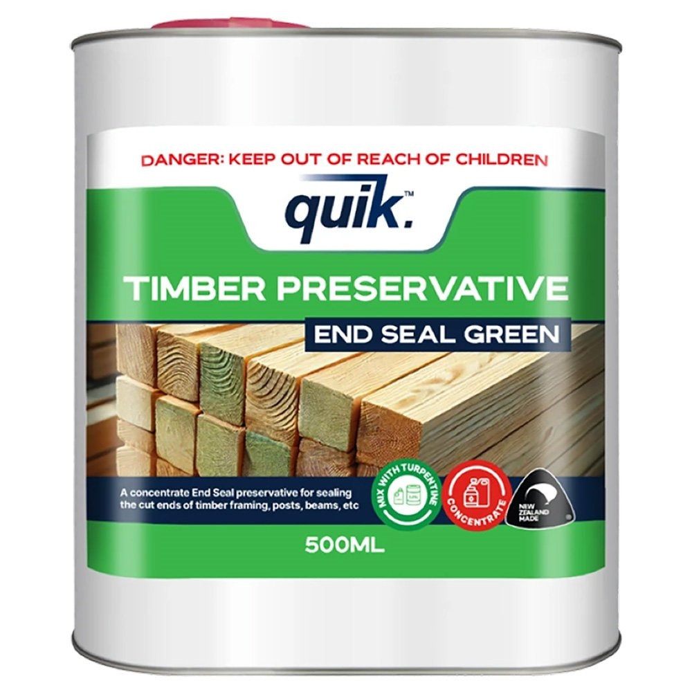 Quik Timber Preservative End Seal Concentrate Green 500ml