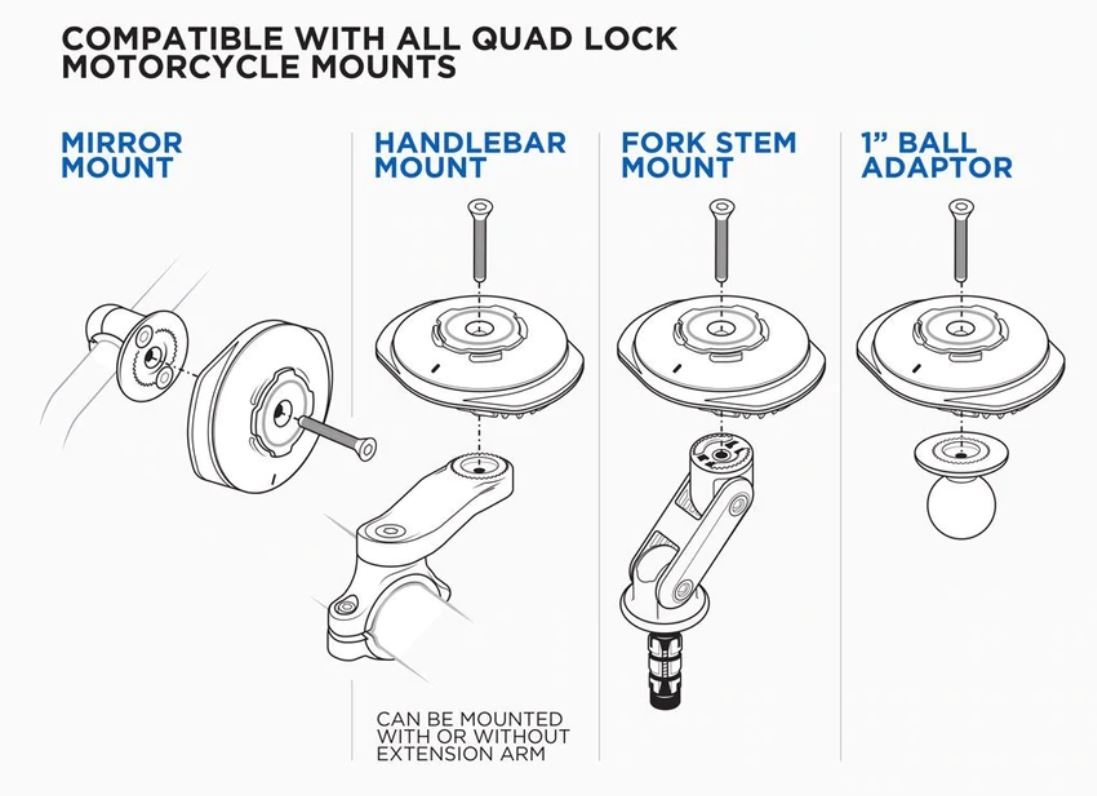 Quad Lock V3 Weatherproof Wireless Charging Head