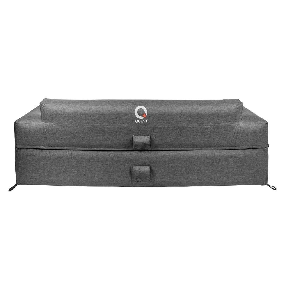 Quest Air Sofa 4 Seater Inflatable Camping Couch Charcoal Grey