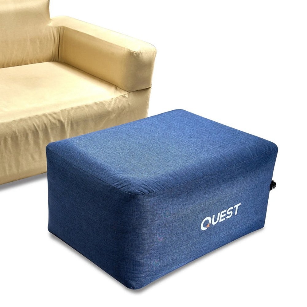 Quest Air Sofa Inflatable Foot Stool with Bag Navy Blue
