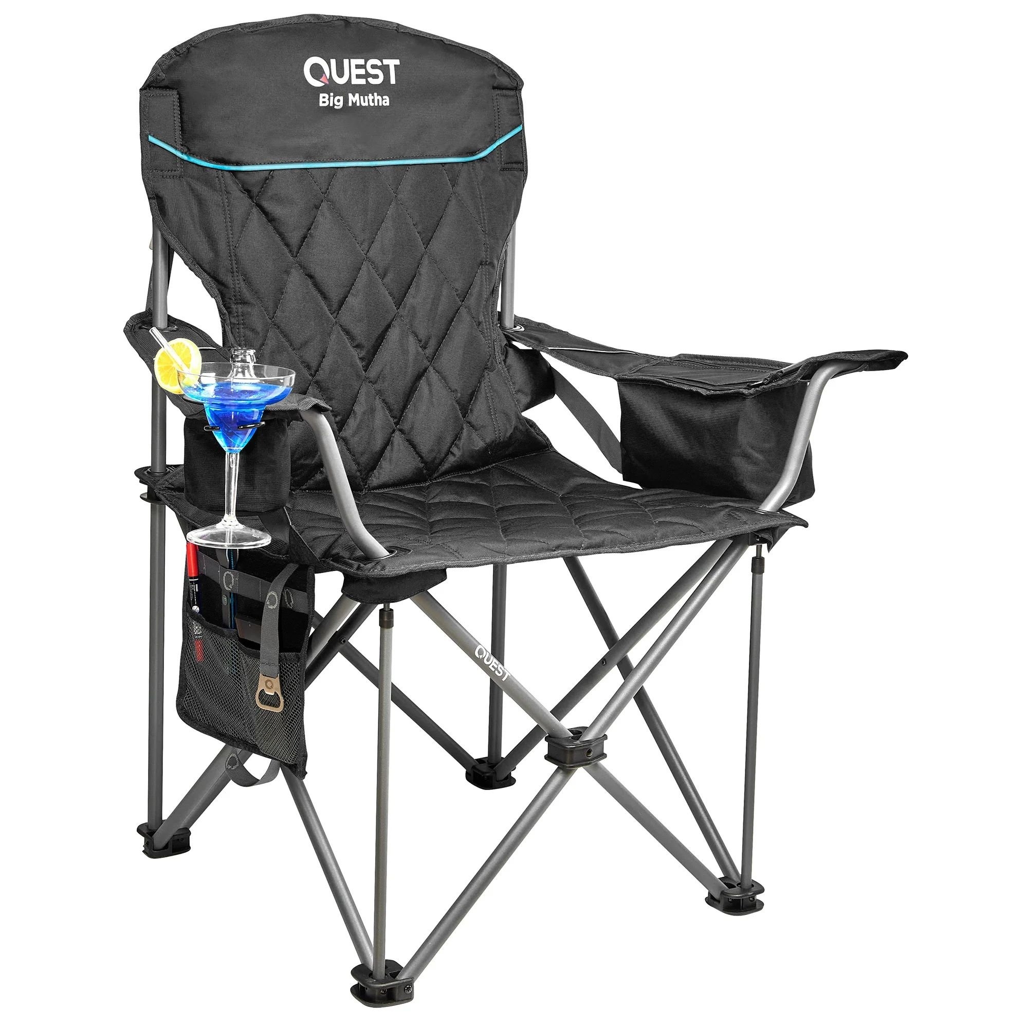 Quest Big Mutha Folding Camping Chair Midnight Navy