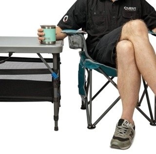 Quest Camp Table 6 Folding Camp Table with Storage 183x76cm