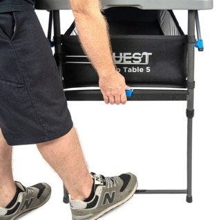 Quest Camp Table 5 Folding Camp Table with Storage 153x65cm