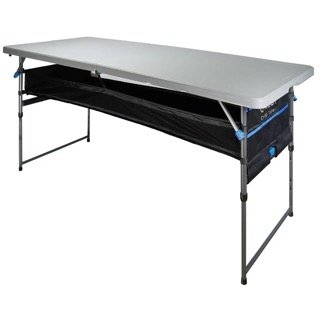 Quest Camp Table 6 Folding Camp Table with Storage 183x76cm