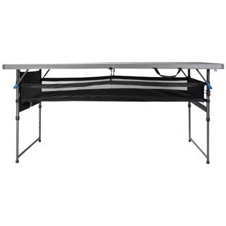 Quest Camp Table 6 Folding Camp Table with Storage 183x76cm