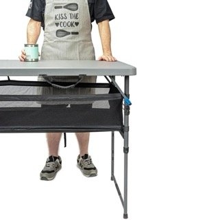 Quest Camp Table 6 Folding Camp Table with Storage 183x76cm