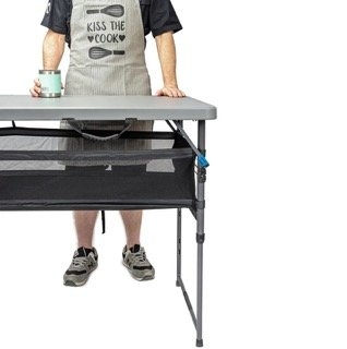 Quest Camp Table 5 Folding Camp Table with Storage 153x65cm