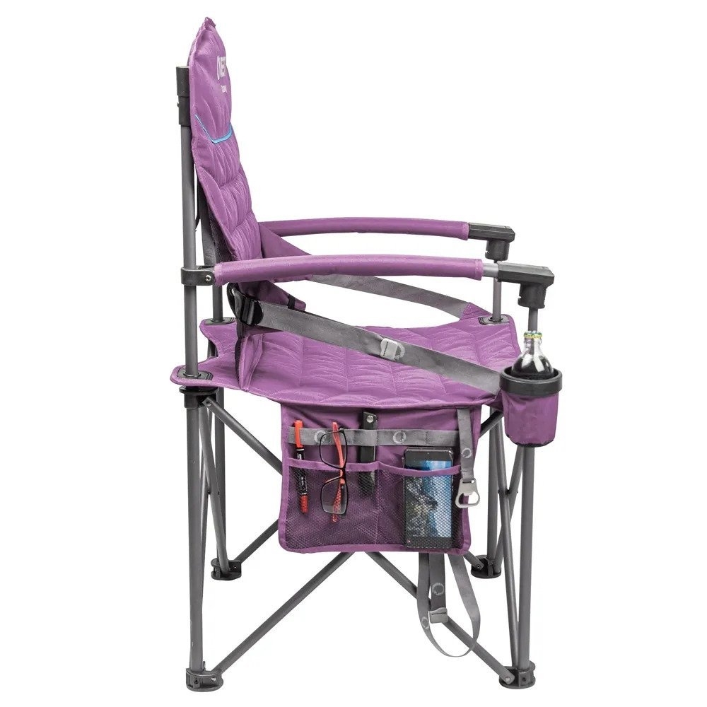 Quest Castaway Hard Arm Foldable Camping Chair Purple