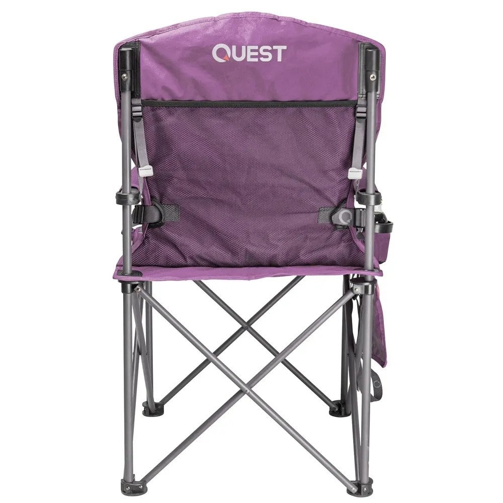 Quest Castaway Hard Arm Foldable Camping Chair Purple