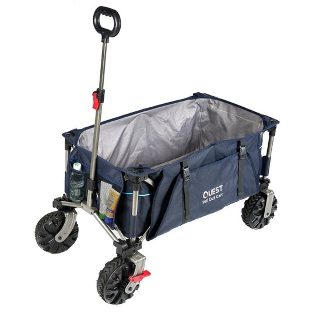 Quest Grab N Tow Folding Wagon Trolley Cart - 100kg Capacity