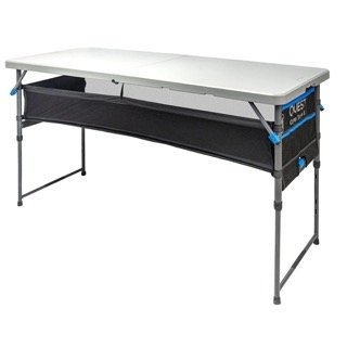 Quest Camp Table 5 Folding Camp Table with Storage 153x65cm