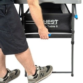 Quest Camp Table 6 Folding Camp Table with Storage 183x76cm