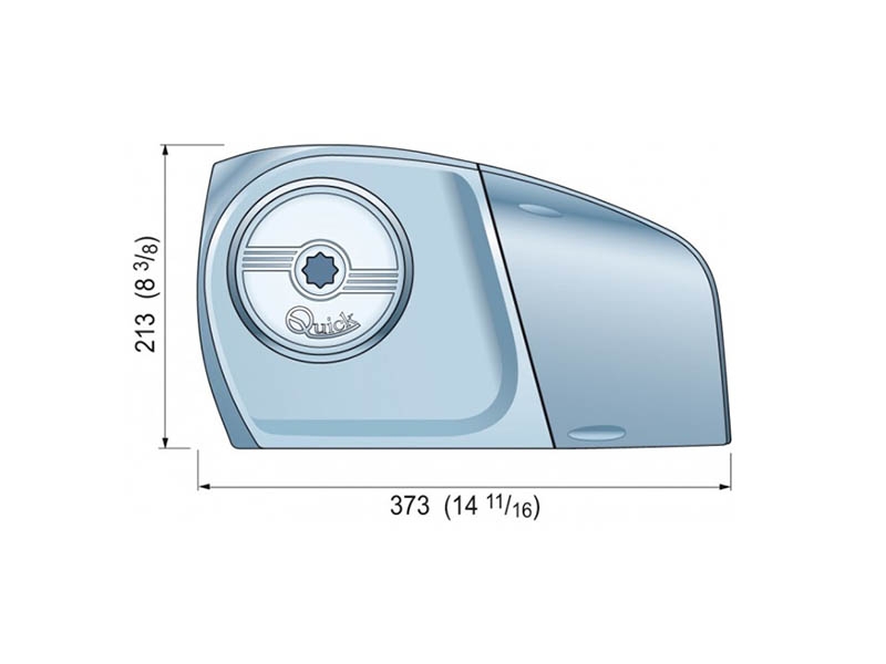 Quick Hector Horizontal Windlass with Drum 1500W 12V