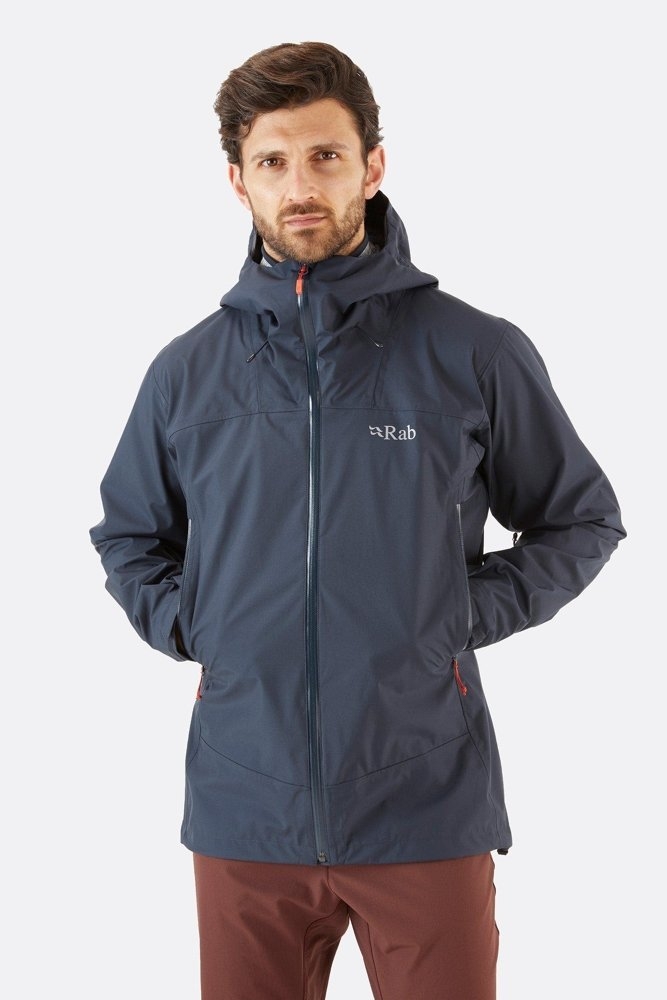 Rab Arc Eco Mens Waterproof Jacket Beluga S