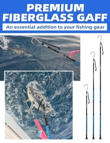 BlueWing Fibreglass Gaff with Stainless Steel Hook 6ft