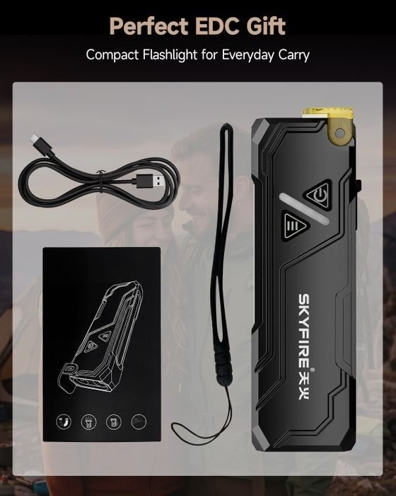 SKYFIRE 2191 Flashlight Torch IP54 942 Lumens with UV / RGB