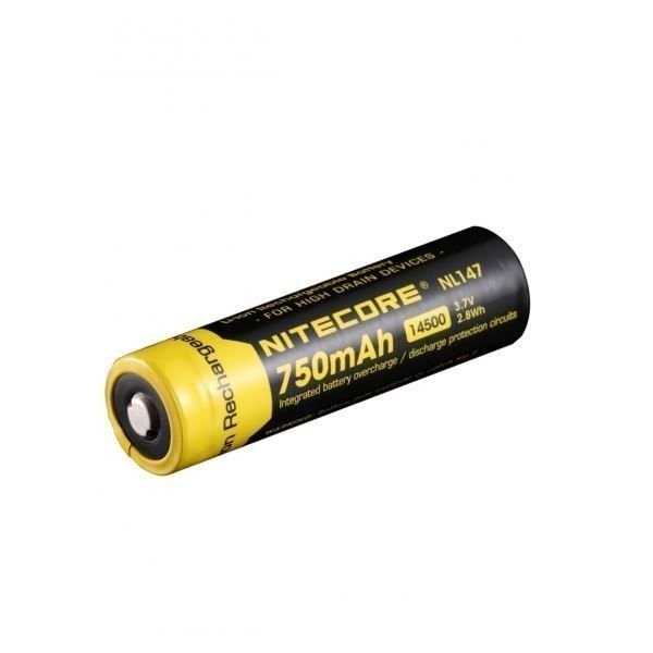 NITECORE 14500 Li-ion Rechargeable Battery 3.7V 750mAh