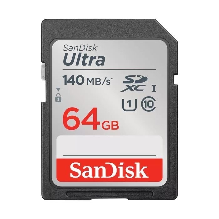 SanDisk Ultra SDXC 140MB/S UHS-I C10 Memory Card 64GB