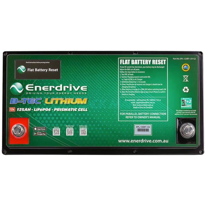 Enerdrive B-TEC LiFePO4 Battery 12V 125Ah