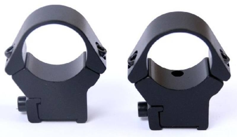 Tikka T3X/17mm CZ Dovetail Rings 1in High Black