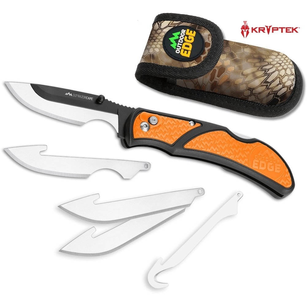 Outdoor Edge 3.0 Razor Cape Pocket Knife Replaceable Blades