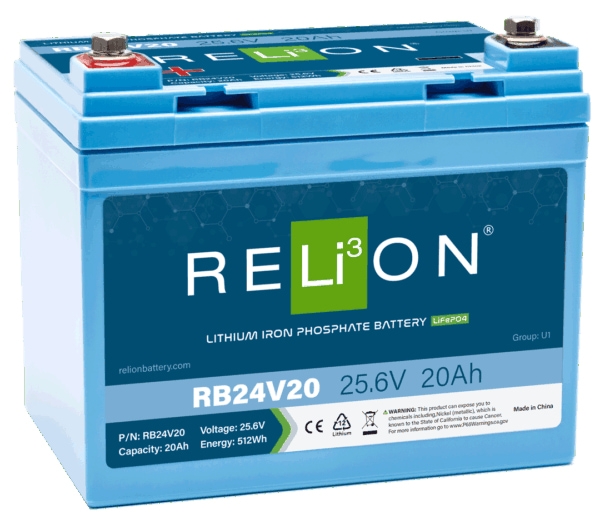 RELiON 24V 20AH DIN LiFePO4 Battery