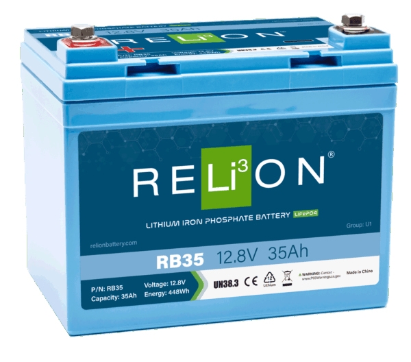 RELiON 12V 35AH DIN LiFePO4 Battery