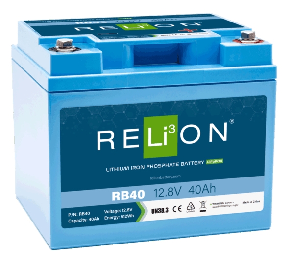 RELiON 12V 40AH DIN LiFePO4 Battery