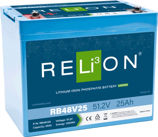 RELiON 48V 25AH DIN LiFePO4 Battery