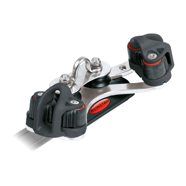 Ronstan RC11920 Series 19 Traveller Car 85mm 2 Control Sheaves 2 Cleats