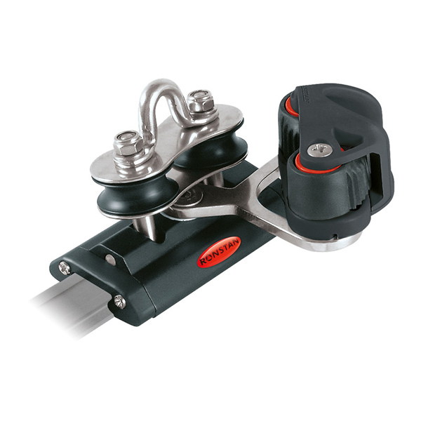 Ronstan RC11922 Series 19 Traveller Car 100mm 2 Control Sheaves 1 Cleat