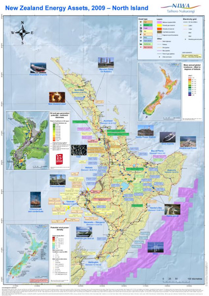 New Zealand Energy Assets 2009 North Island Poster