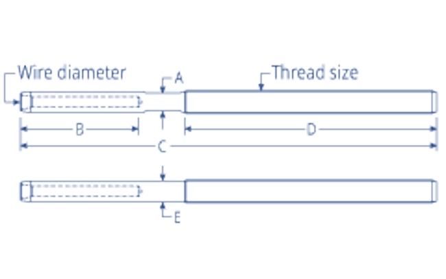 Ronstan RF1512M1414 Threaded Swage Terminal to suit Premium Closed Body