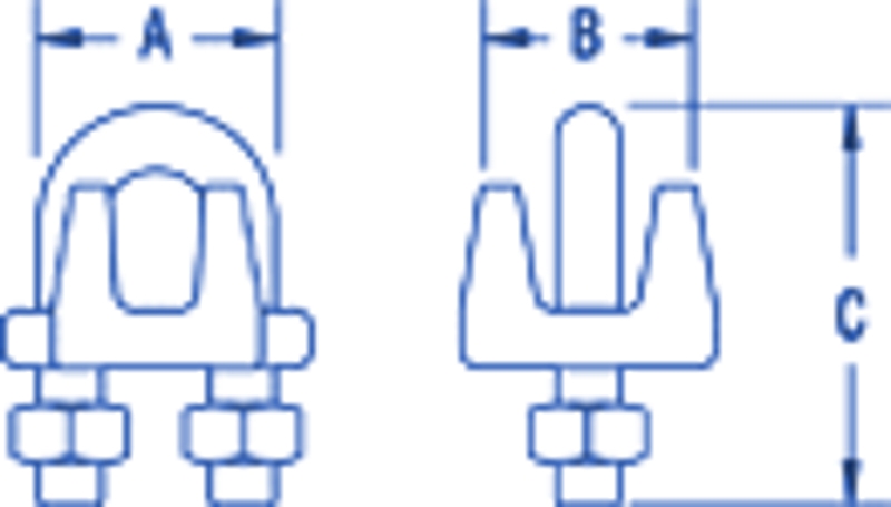 Ronstan RF1685-8 Wire Rope Grip Size 8
