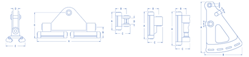 Ronstan RC43069 Series 30 Captive Ball Batten Car Quick Release 119mm x 58mm