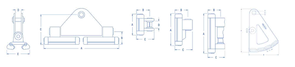 Ronstan S42 Reef Car 170mm x 96mm
