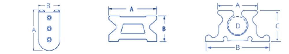 Ronstan S22 Cover Plate incl Screws for RC12281 End Stop