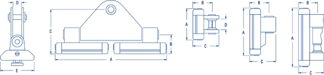 Ronstan RC28466 Series 8 Ballslide Batten Car 92mm x 51mm